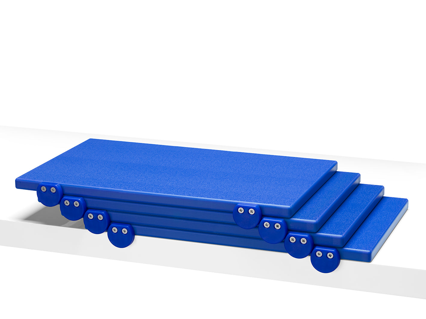 Confezione 4 taglieri in polietilene con fermi