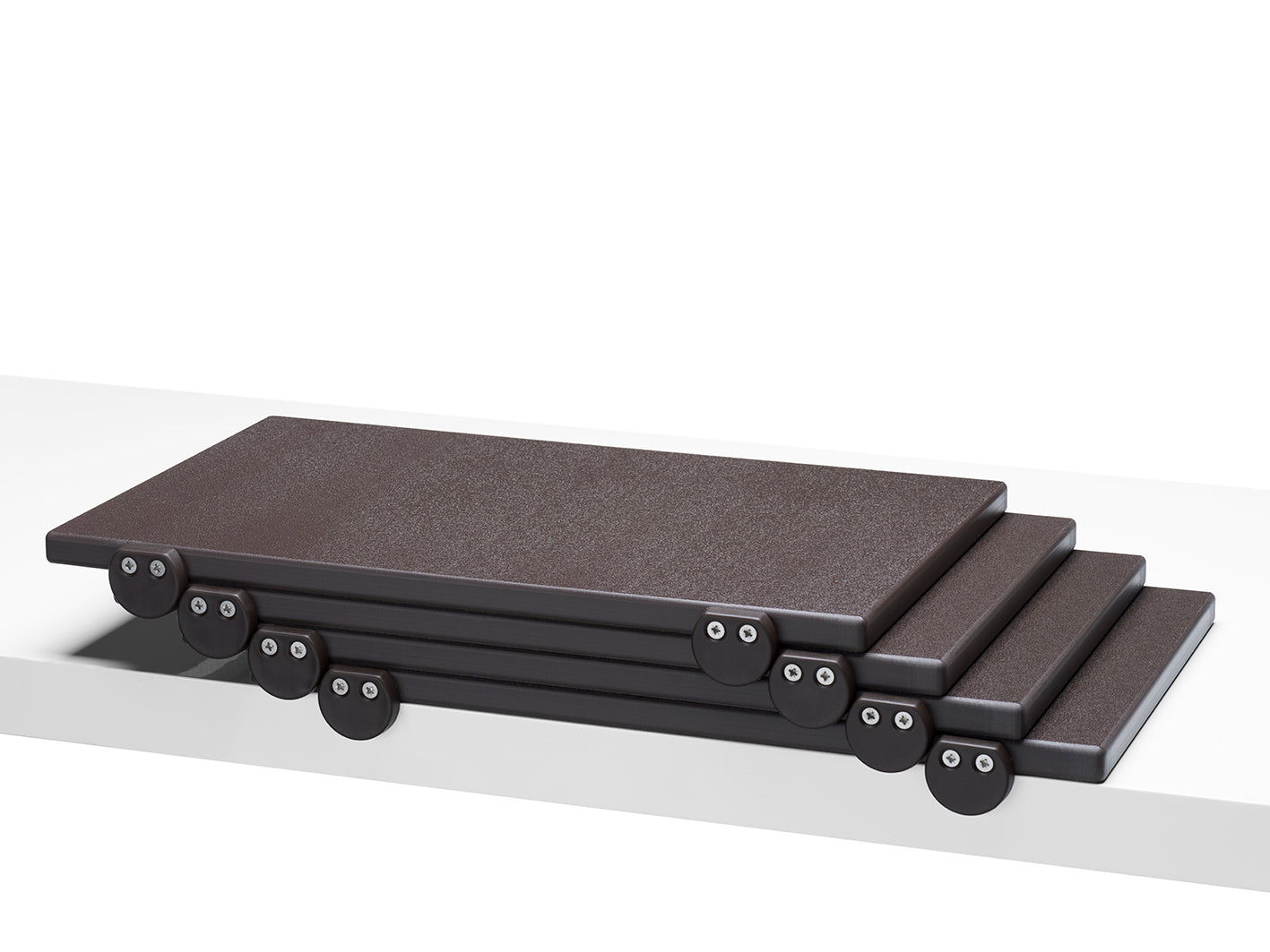 Confezione 4 taglieri in polietilene con fermi