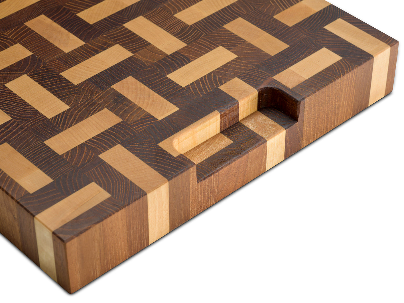 Tagliere in legno di frassino e robinia evaporata con maniglie