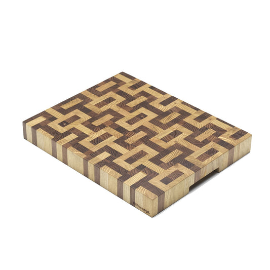 Tagliere in legno di robinia evaporata ed essiccata con maniglie