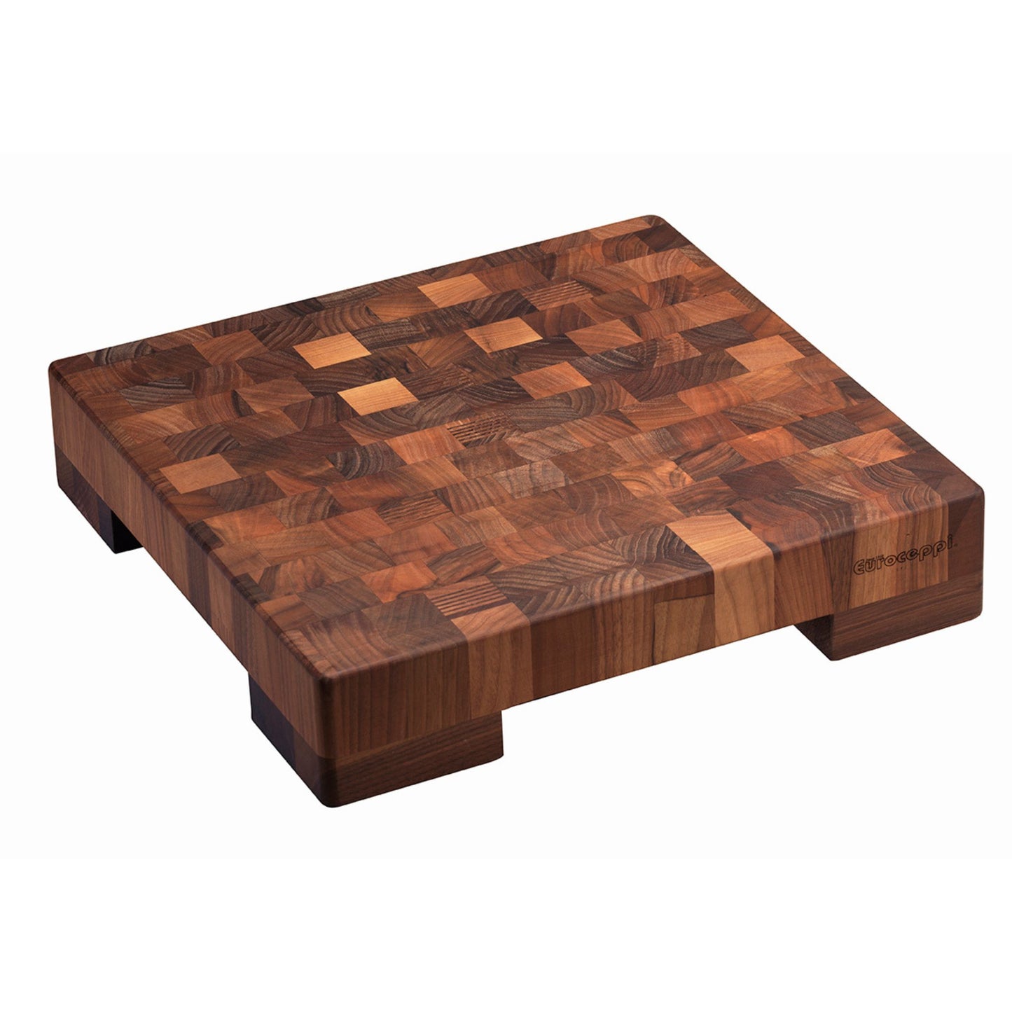 Tagliere in legno di noce con piedini