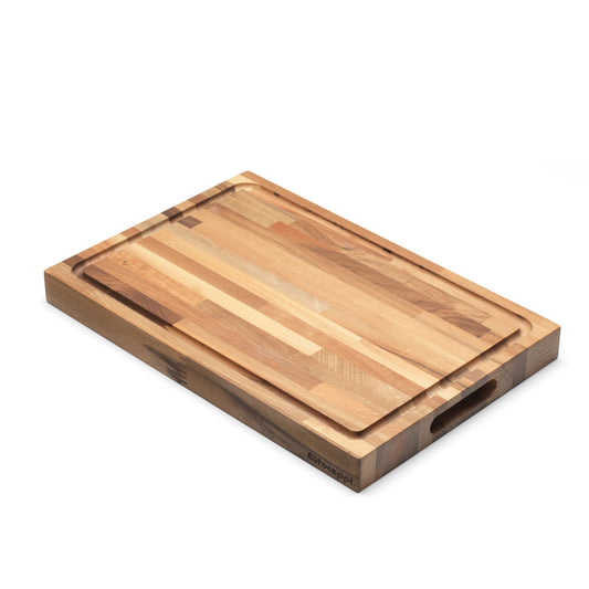 Tagliere in legno di design con maniglie laterali